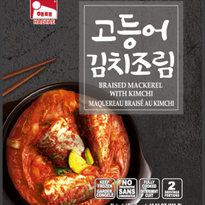 Braised mackerel with kimchi
