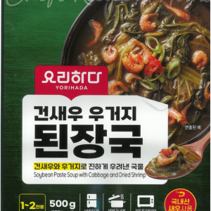 Dried Shrimp and Outer Leaves of Napa Cabbage Soybean Paste Soup